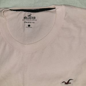 HOLLISTER shirt pink large